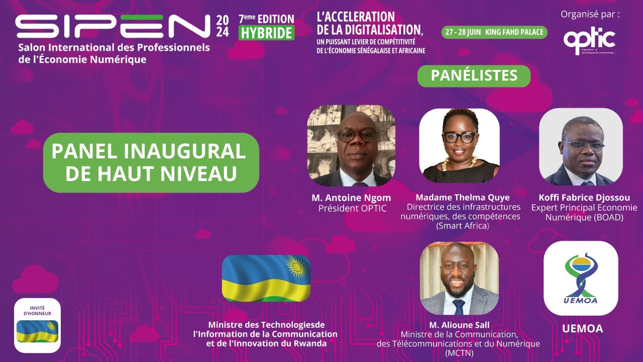 Panel Inaugural De Haut Niveau Douverture Sipen